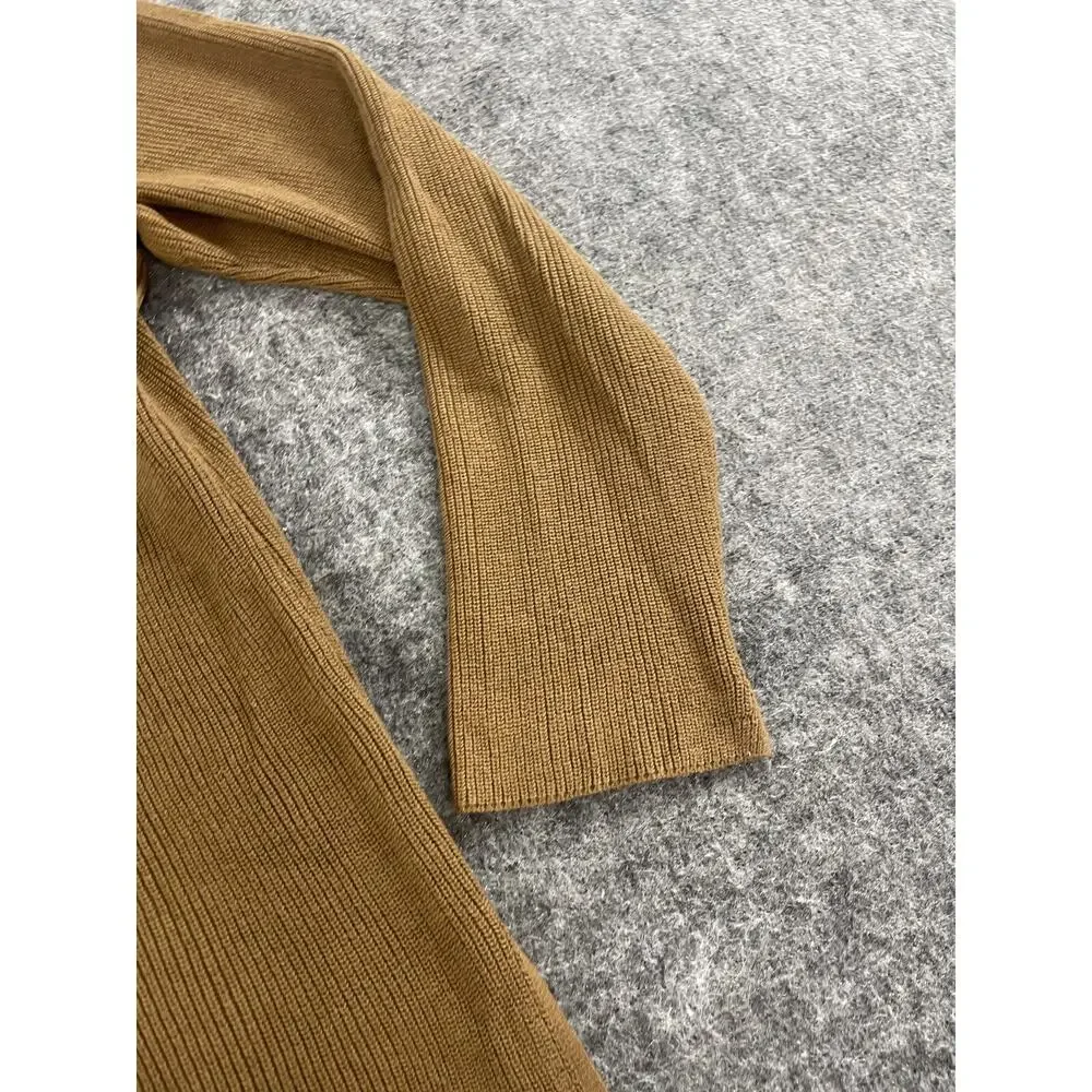 J Jill Sweater Womens Large Brown Pullover V Neck Long Sleeve Knit N196